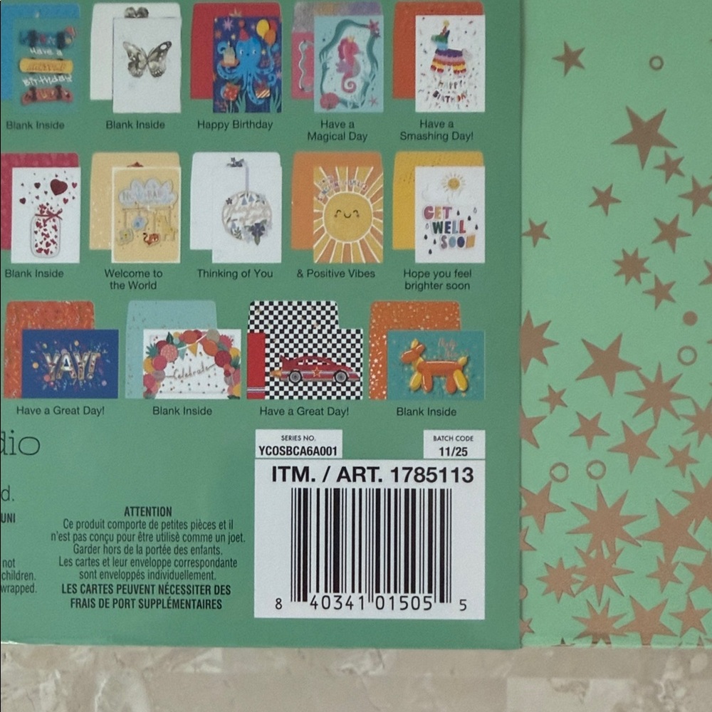 Hand Crafted Greeting Cards Set with a Keepsake Box - 40 Pack - All Occasions - Picture 5 of 5
